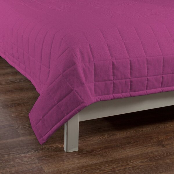 Check quilted throw