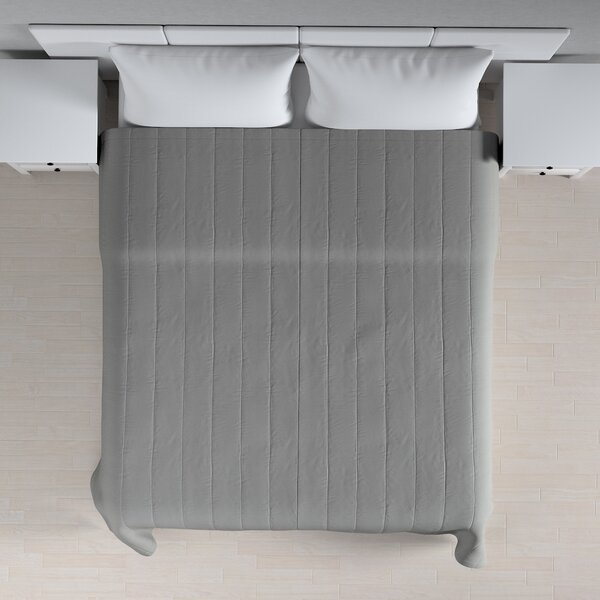 Stripe quilted throw