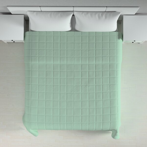 Check quilted throw