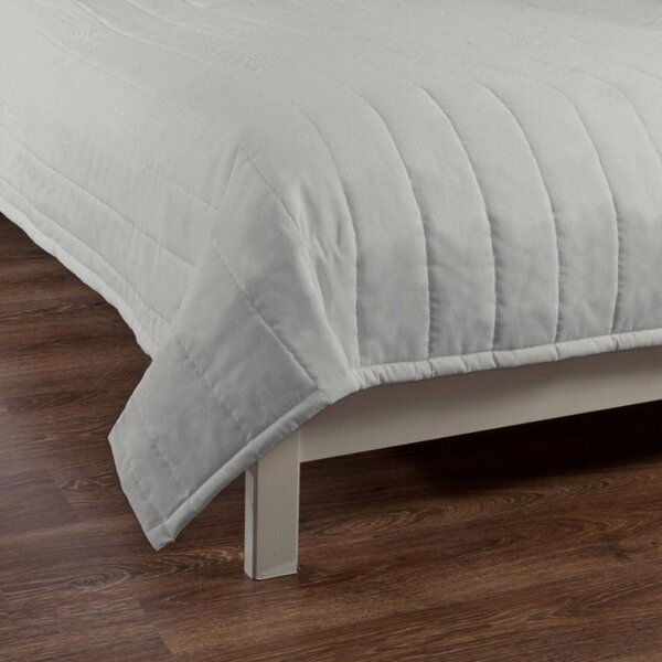 Stripe quilted throw