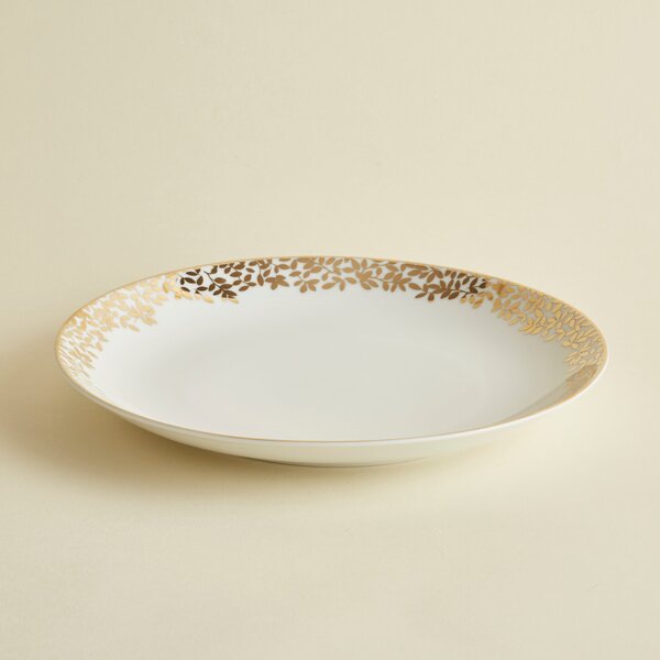 Laurel Porcelain Dinner Plate Gold