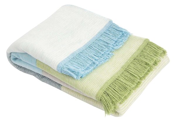 Blanket Cotton Cloud 150x200cm Pastel Green&Blue