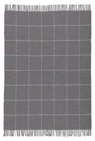 Plaid Zelandia 140x200cm check grey