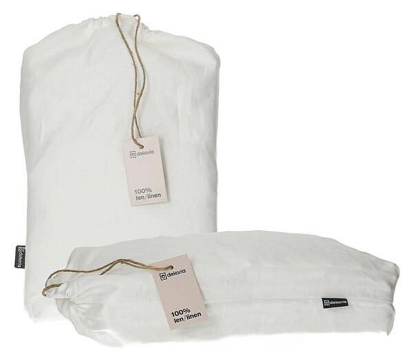 Linen bed clothing 150x200 white