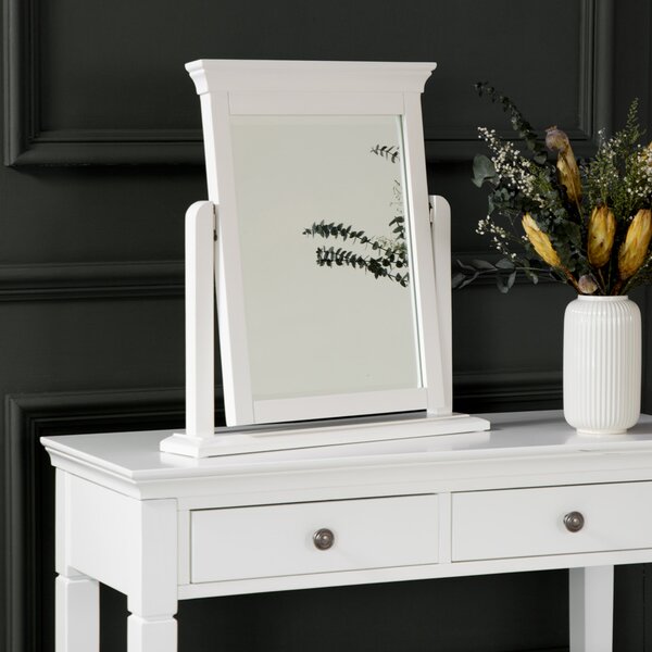 Florence White Painted Vanity Mirror