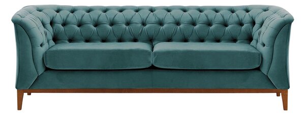 Chesterfield Modern 2,5 Seater Sofa Wood