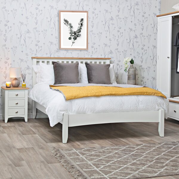 Gloucester White Painted Double Bed Frame
