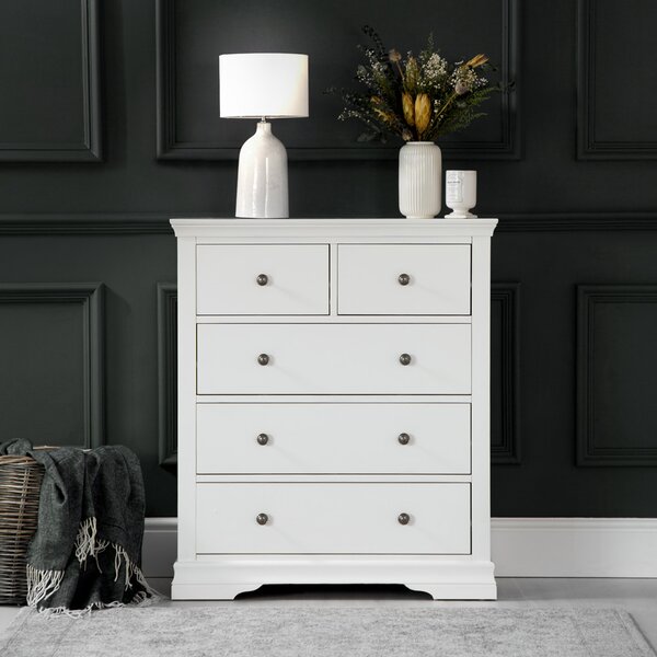 Florence White Painted 2 Over 3 Chest