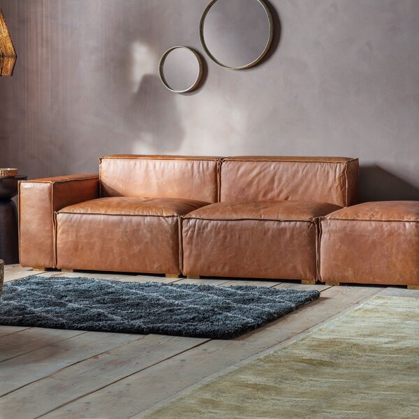 Calgary Sofa Vintage Brown Leather