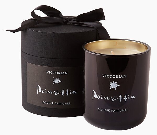 Victorian Luxury Poinsettia Candle by On Interiors