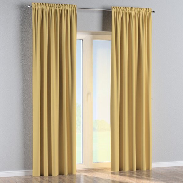 Slot and frill curtains