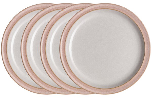 Elements Sorbet Pink 4Pc Dinner Plate Set