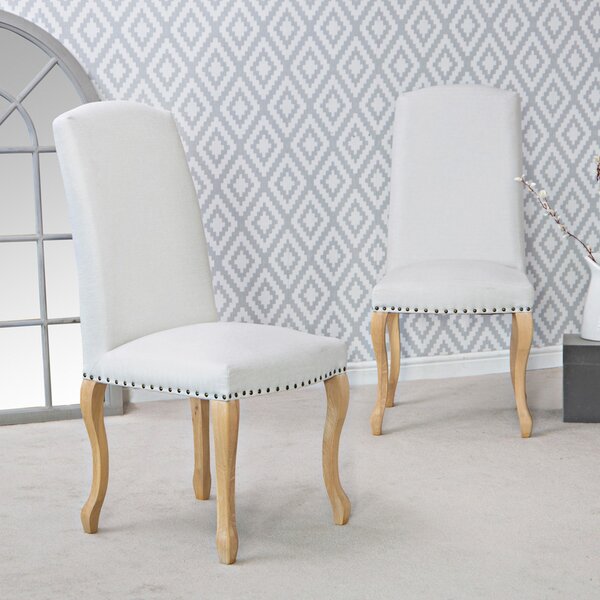 Lucerne Natural Luxury Dining Chair With Studs