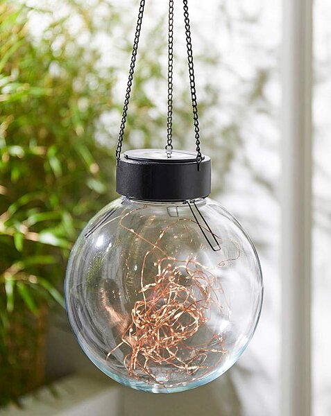 Hanging Glass Ball with Fine Wire