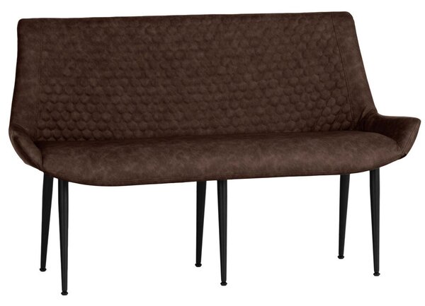 Industrial Brown 130cm Honeycomb Pattern Bench