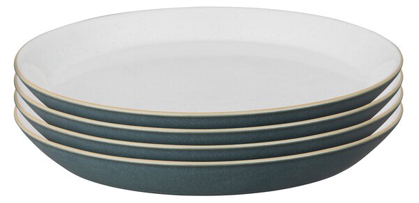 Impression Set Of 4 Charcoal Blue Medium Plate