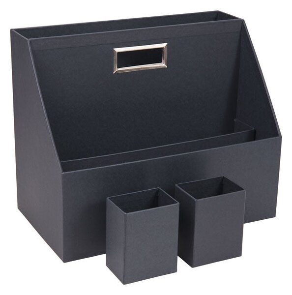 Hurry Portable Desk Organiser by Bigso Sweden, charcoal