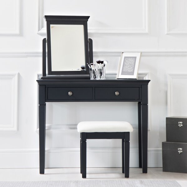 Florence Midnight Grey Painted Dressing Table