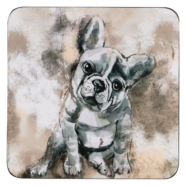 Denby French Bull Dog Coasters Pack of 6