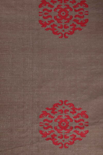 Ottoman Handwoven Cotton Dhurrie Rug - Brown - 8x10ft