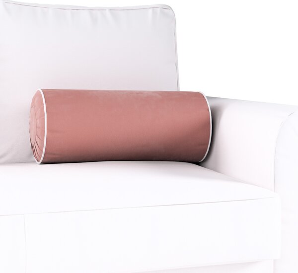 Bolster cushion with pleasts and piping