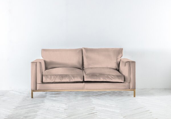Jamie Three-Seater Sofa Bed in Rose Petal