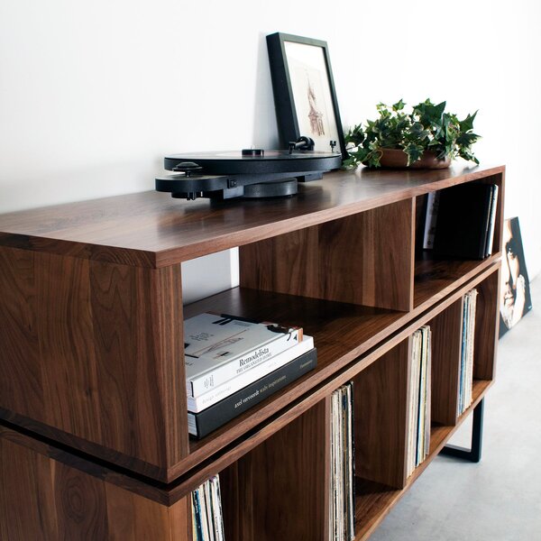 Technic Turntable Stand on Minimalist Square Legs