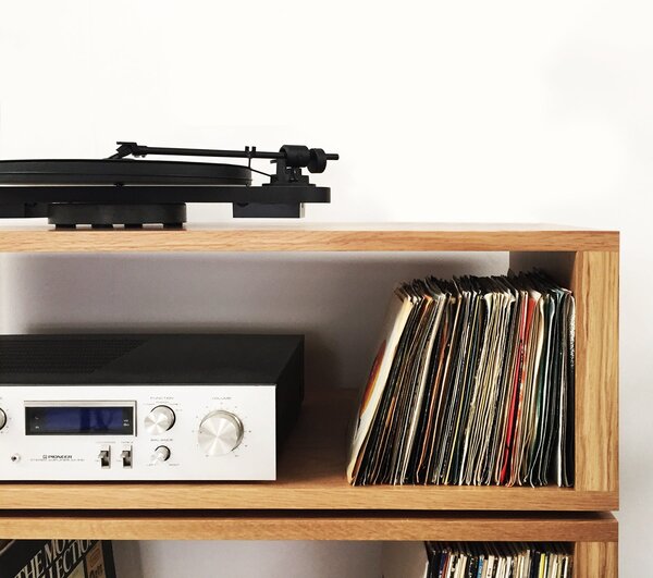 Tall Stack Record Player Stand