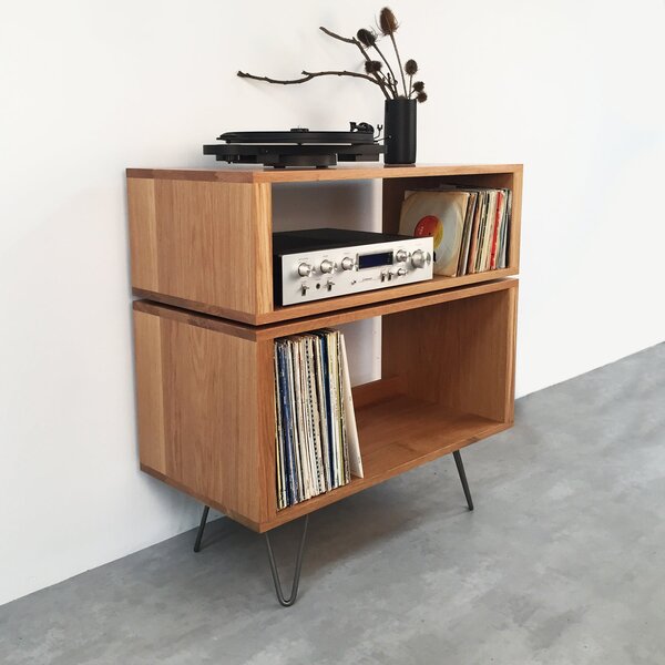 Tall Stack Record Player Stand