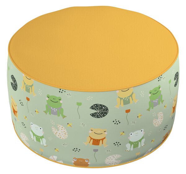 Two-coloured Coli pouf