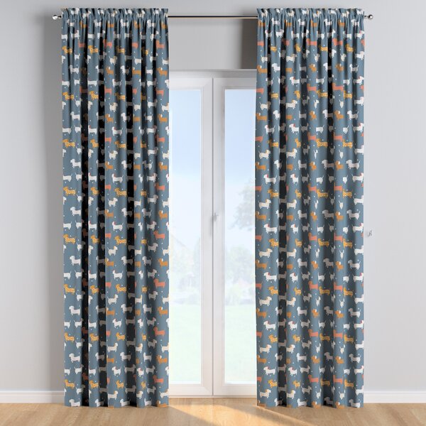 Slot and frill curtains