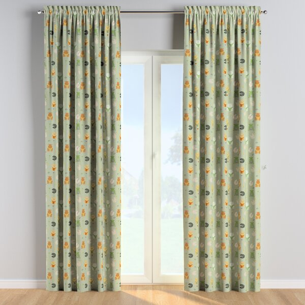 Slot and frill curtains