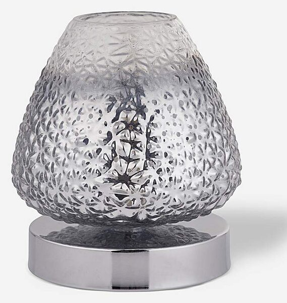 Silver Ombre Glass Table Lamp