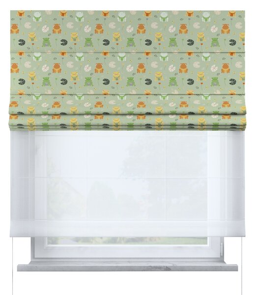 Voile and fabric roman blind (DUO II)