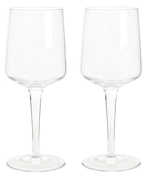Natural Canvas Set Of 2 Red Wine Glasses