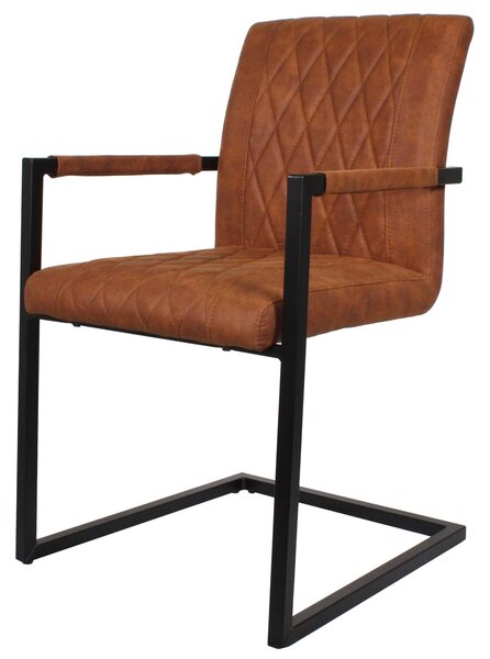 Dayton Suede Fabric Dining Chairs with Arms & Black Legs | Roseland Furniture