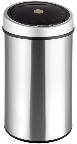 Tectake 400362 kitchen bin with sensor - 50 l, silver