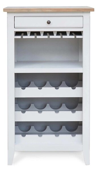 Signature Grey Wine Rack - Glass Storage Cabinet