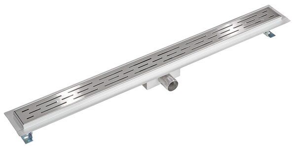 Tectake 401274 channel drain made of stainless steel - low - 90 cm