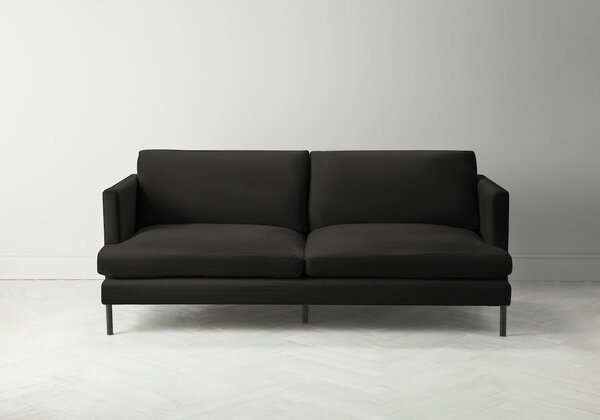 Justin Three-Seater Sofabed in Obsidian Black