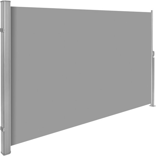 Tectake 401524 garden privacy screen w/ rectractable mechanism - 160 x 300 cm, grey