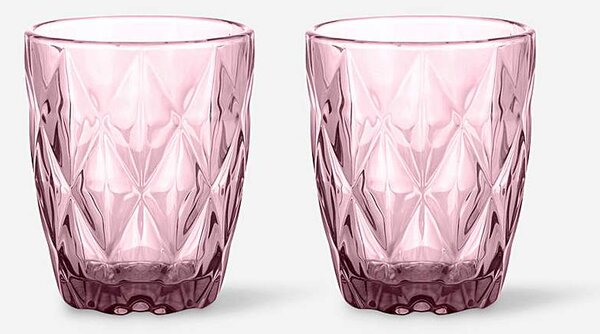 Gemstone Set of 2 Mixer Glasses Pink