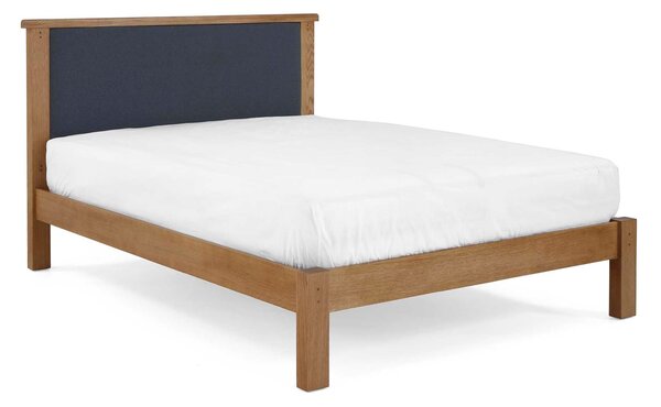 Broadway Grey Upholstered Wooden Oak Bed Frame | 4 Sizes | Roseland