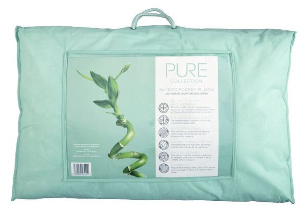 Pure Collection Bamboo Pocket Pillow, Standard Pillow Size