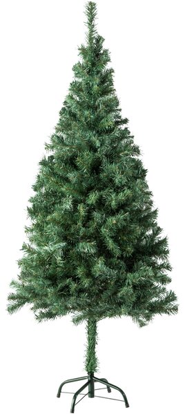 Tectake 402817 lifelike christmas tree with metal stand - 150 cm, 310 tips, green