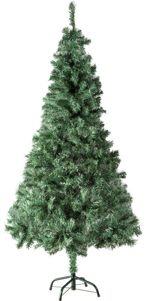 Tectake 402820 lifelike christmas tree with metal stand - 180 cm, 533 tips, green