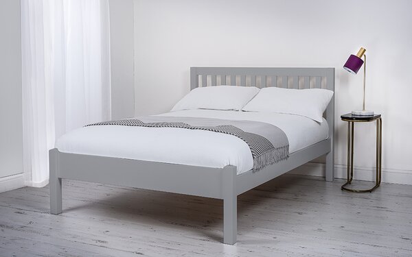 Silentnight Hayes Grey Wooden Bed Frame, Double