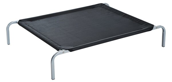 PawHut Elevated Pet Bed Portable Camping Raised Dog Bed w/ Metal Frame Black (Medium)