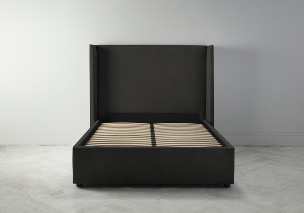 Suzie 4'6 Double Bed Frame in Obsidian Black"