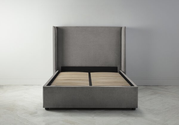 Suzie 4'6 Double Ottoman Bed Frame in Abalone Beige"